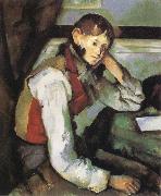 Boy with a Red Waistcoat Paul Cezanne